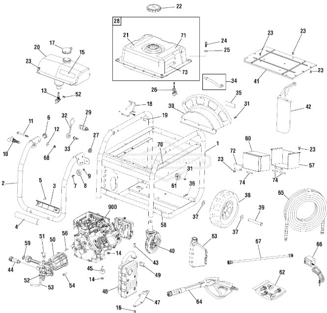 sears craftsman 020577-1 repair parts